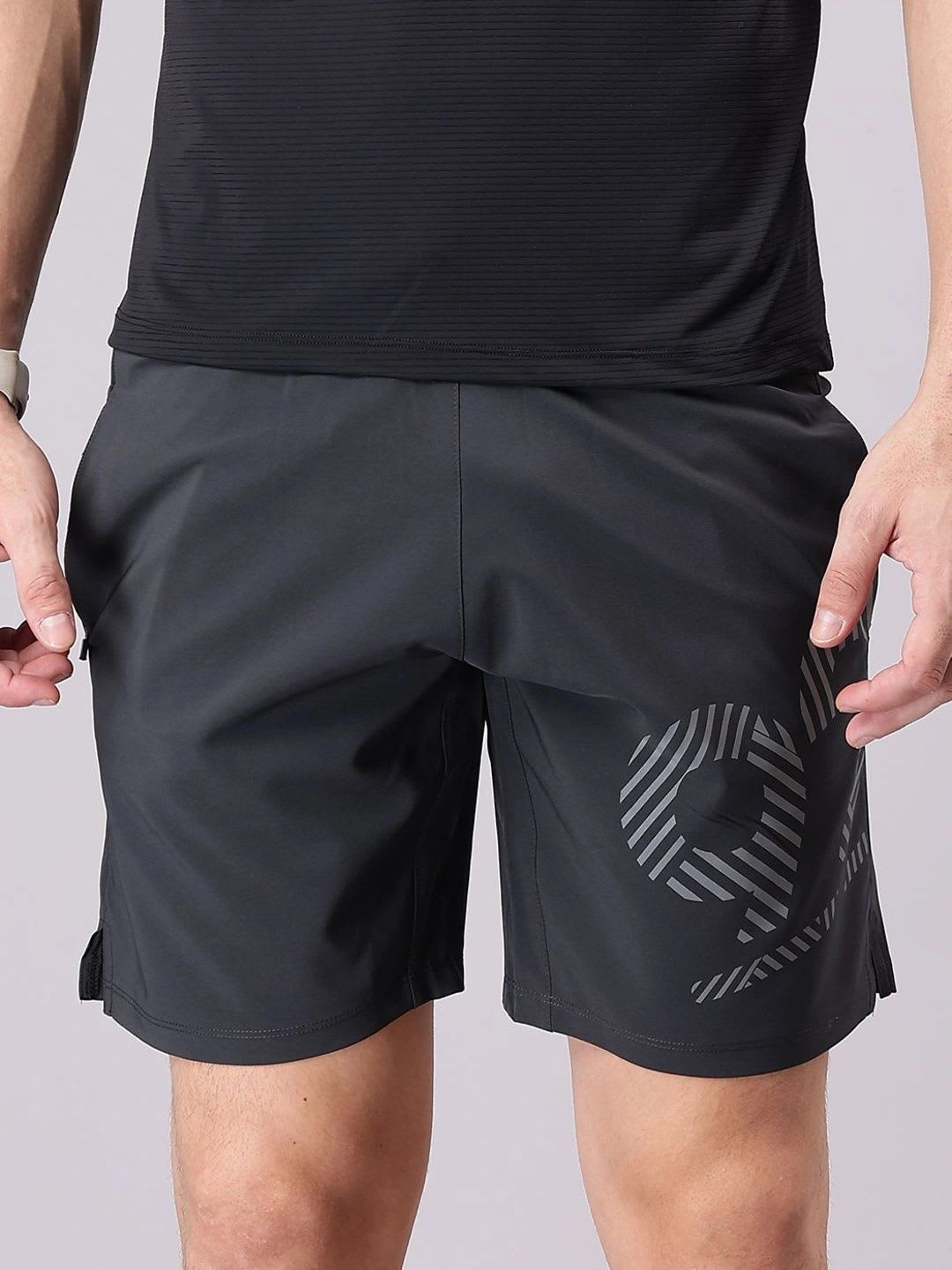 92 Men Printed Training or Gym Sports Shorts - back view