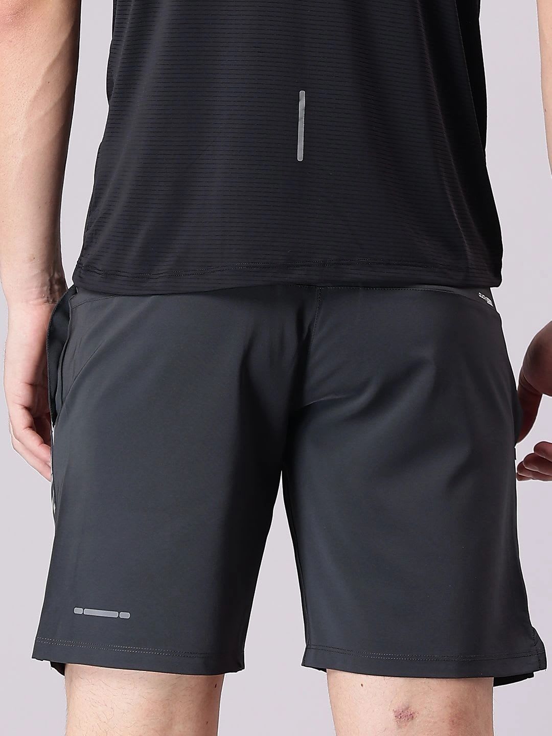 92 Men Printed Training or Gym Sports Shorts - right view