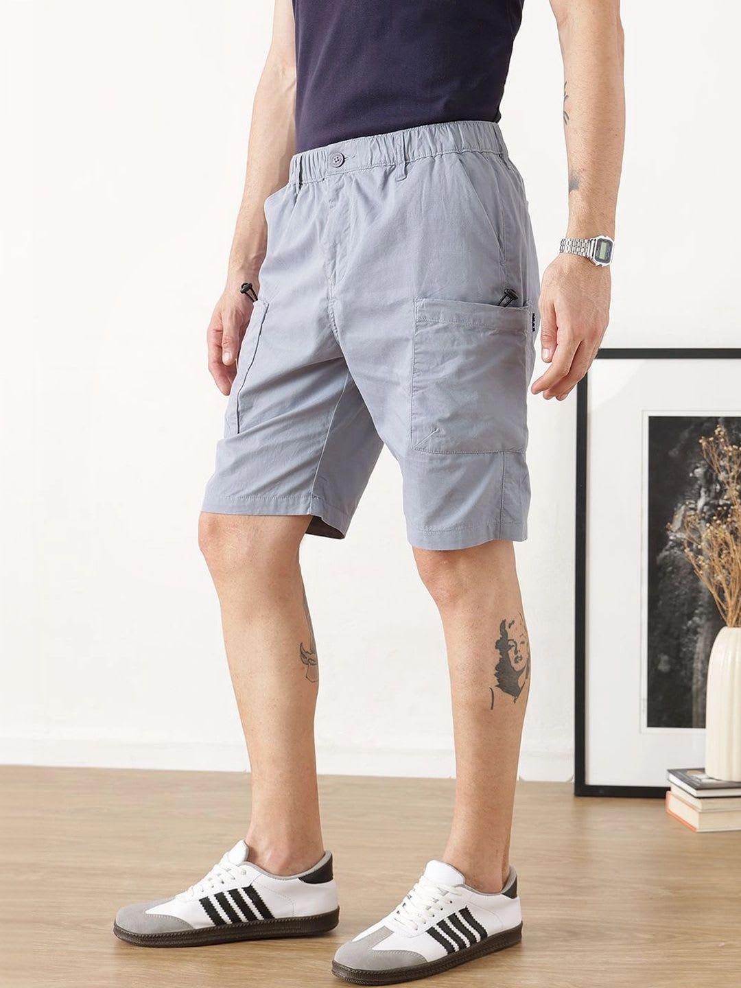 Thomas Scott Men Cargo Shorts - left view