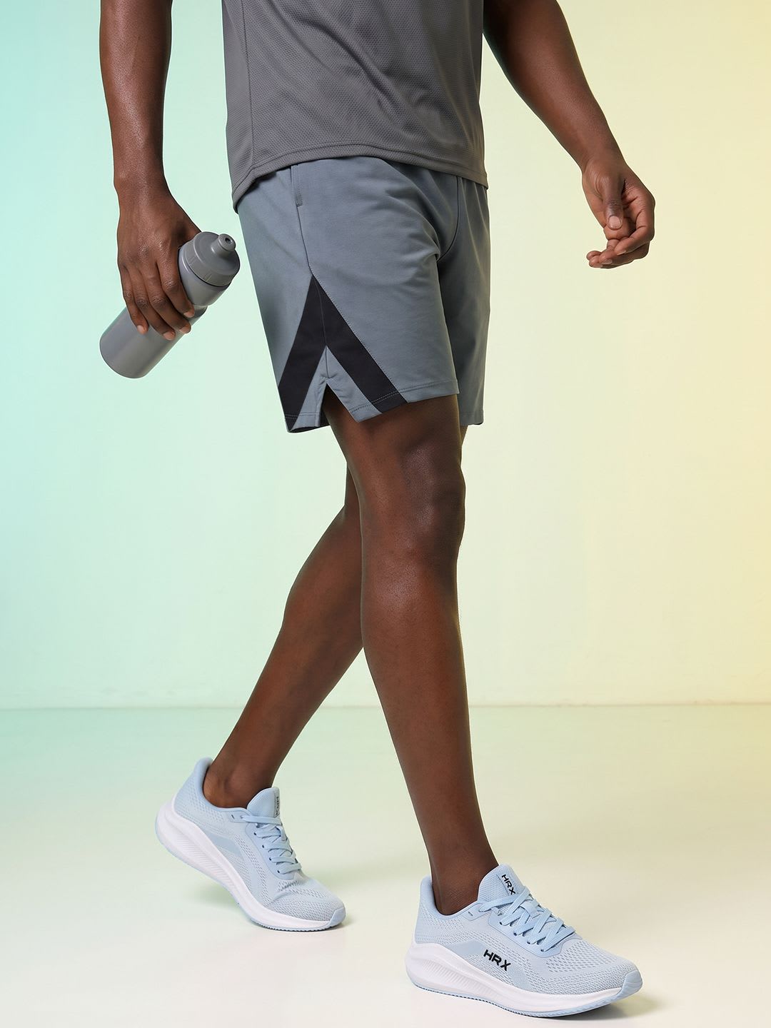 HRX by Hrithik Roshan Men Colourblocked Training Sports Shorts - default view