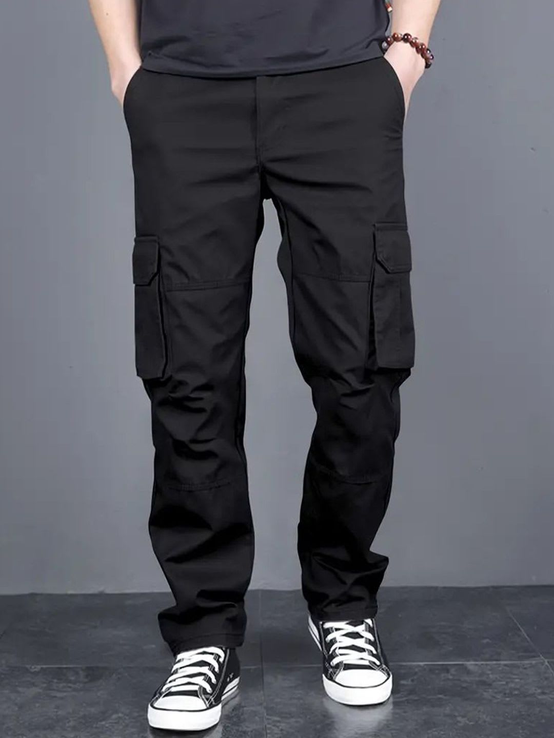 FABRIPPLE Men Classic Loose Fit Cargos Trousers - default view