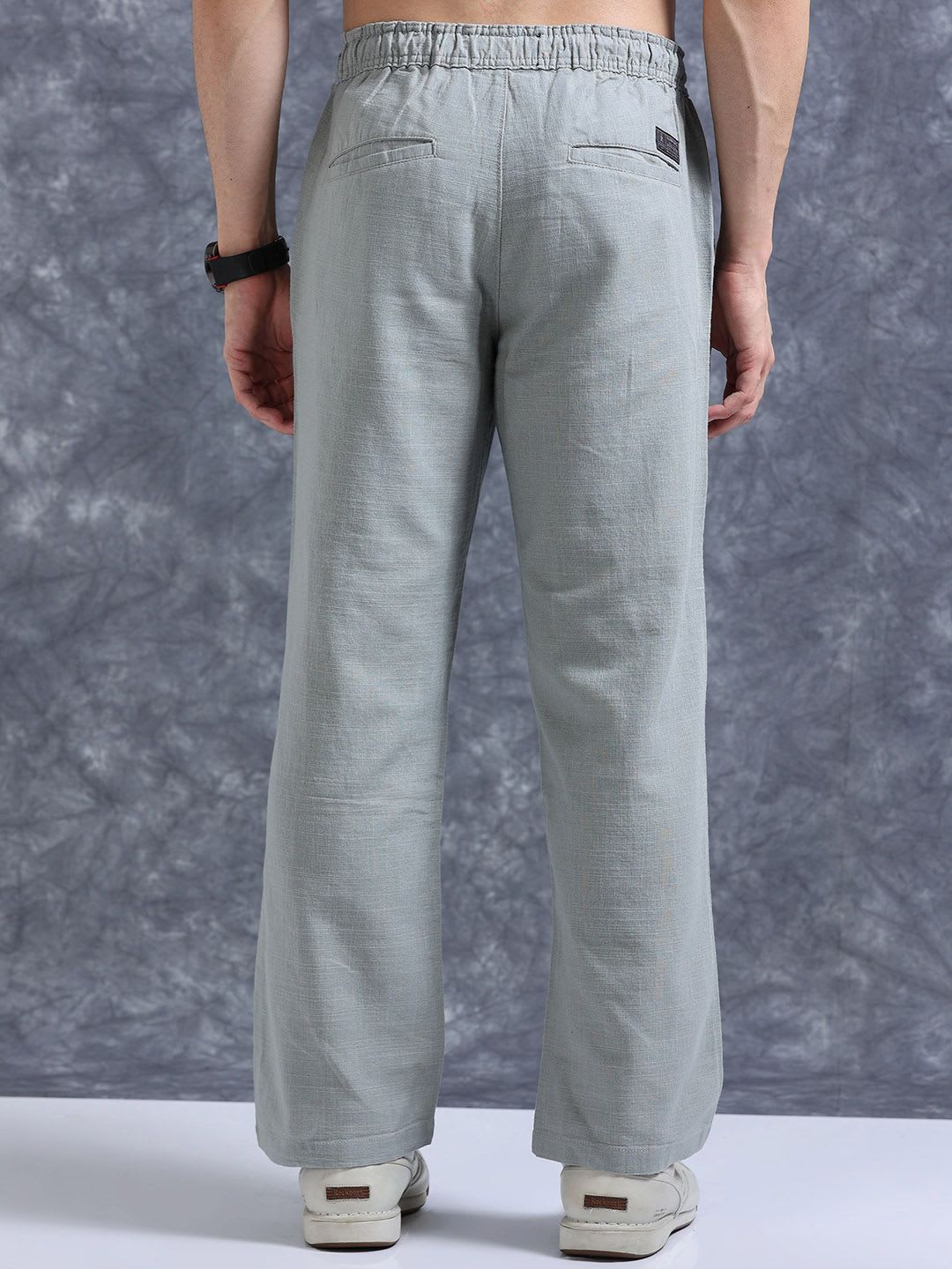 Roadster The Roadster Lifestyle Co Linen Relaxed-Fit Regular Trousers - right view