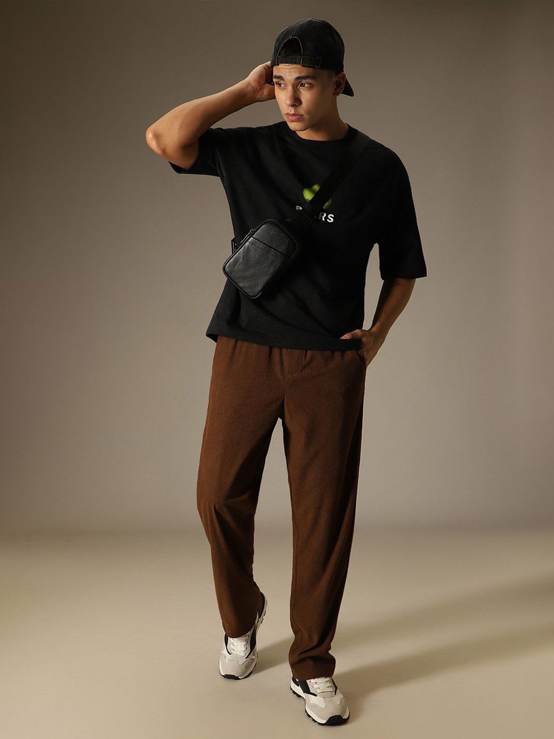 Banana Club Men Classic Corduroy Pleated Trousers - right view