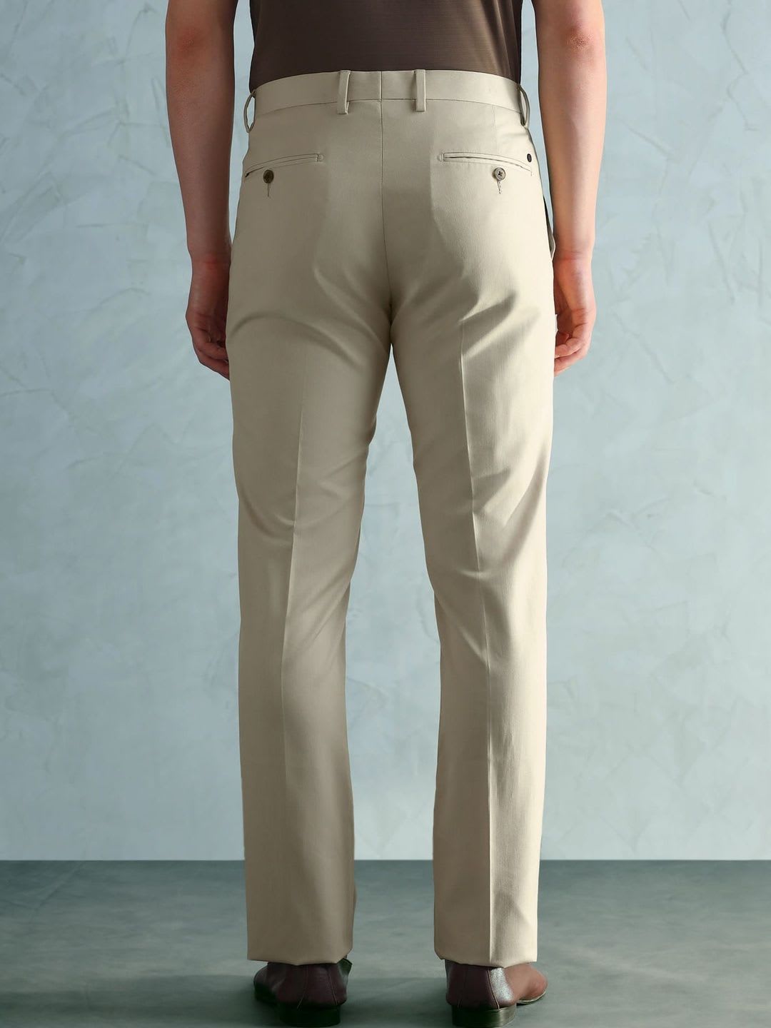 Arrow Men Mid-Rise Regular Fit Formal Trousers - left view
