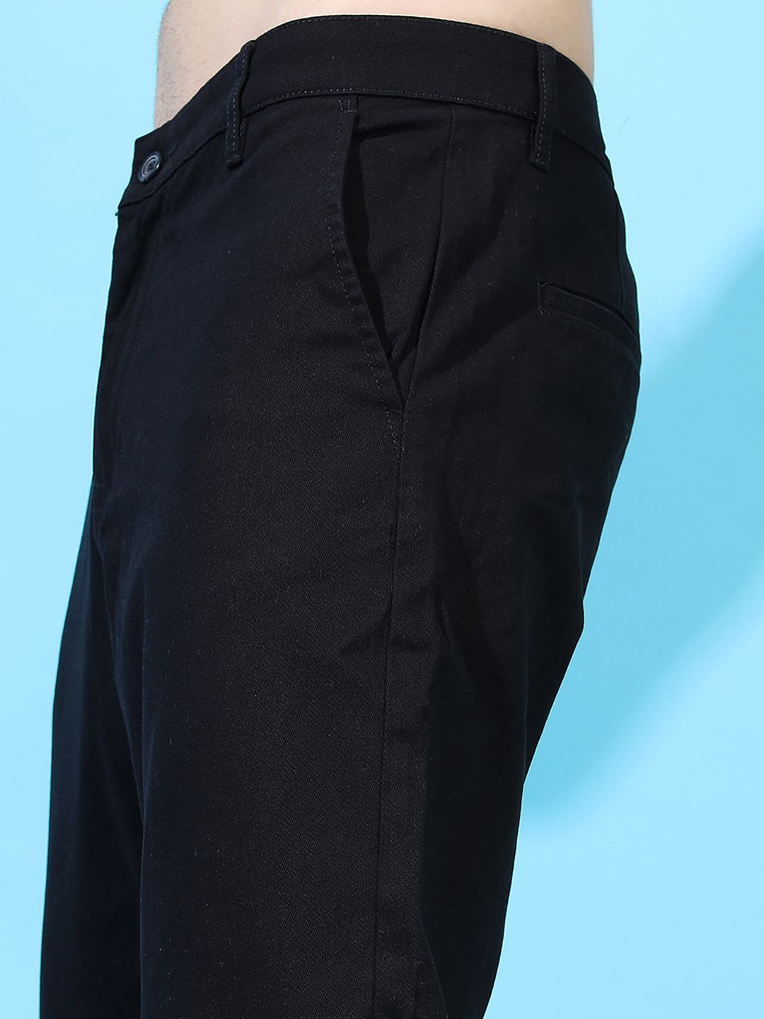 HIGHLANDER Men Black Tapered Fit Chinos - right view