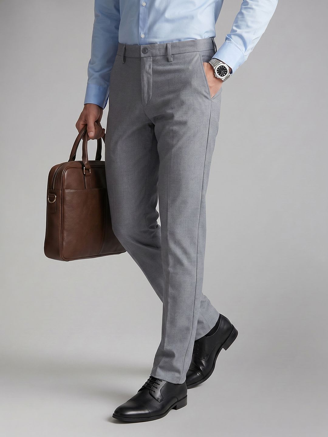 Allen Solly Men Slim Fit Formal Trousers - default view