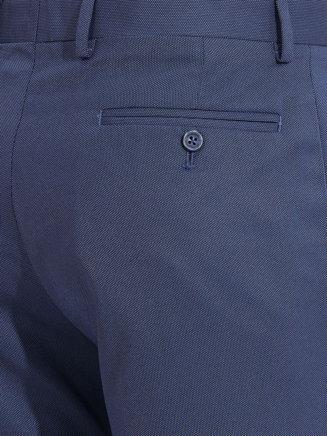 Blackberrys Men B95 Textured Slim Fit Trousers - left view