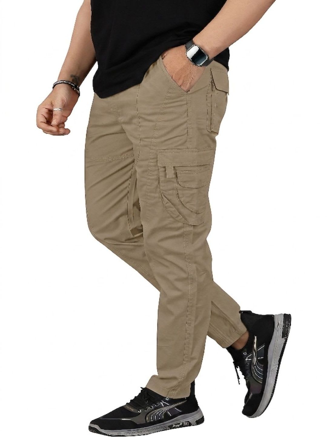 R.Code by The Roadster Life Co. Men Comfort Cargos Trousers - default view