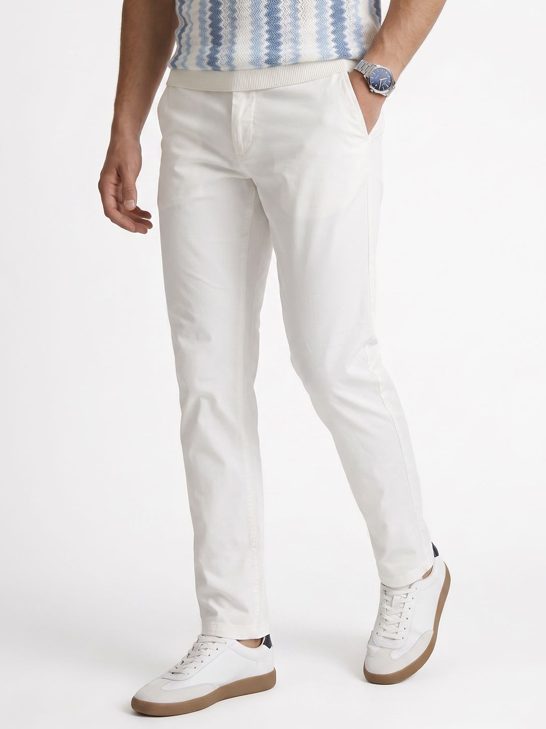 Peter England Men Urban Slim Slim Fit Trousers - default view