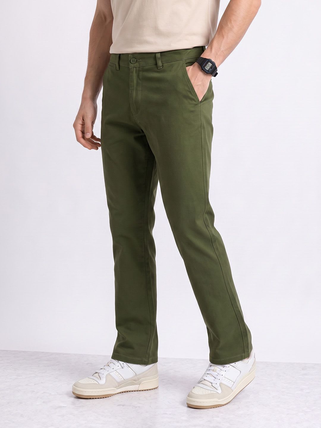 Aeropostale Men Straight Fit Chinos Casual Trouser - default view