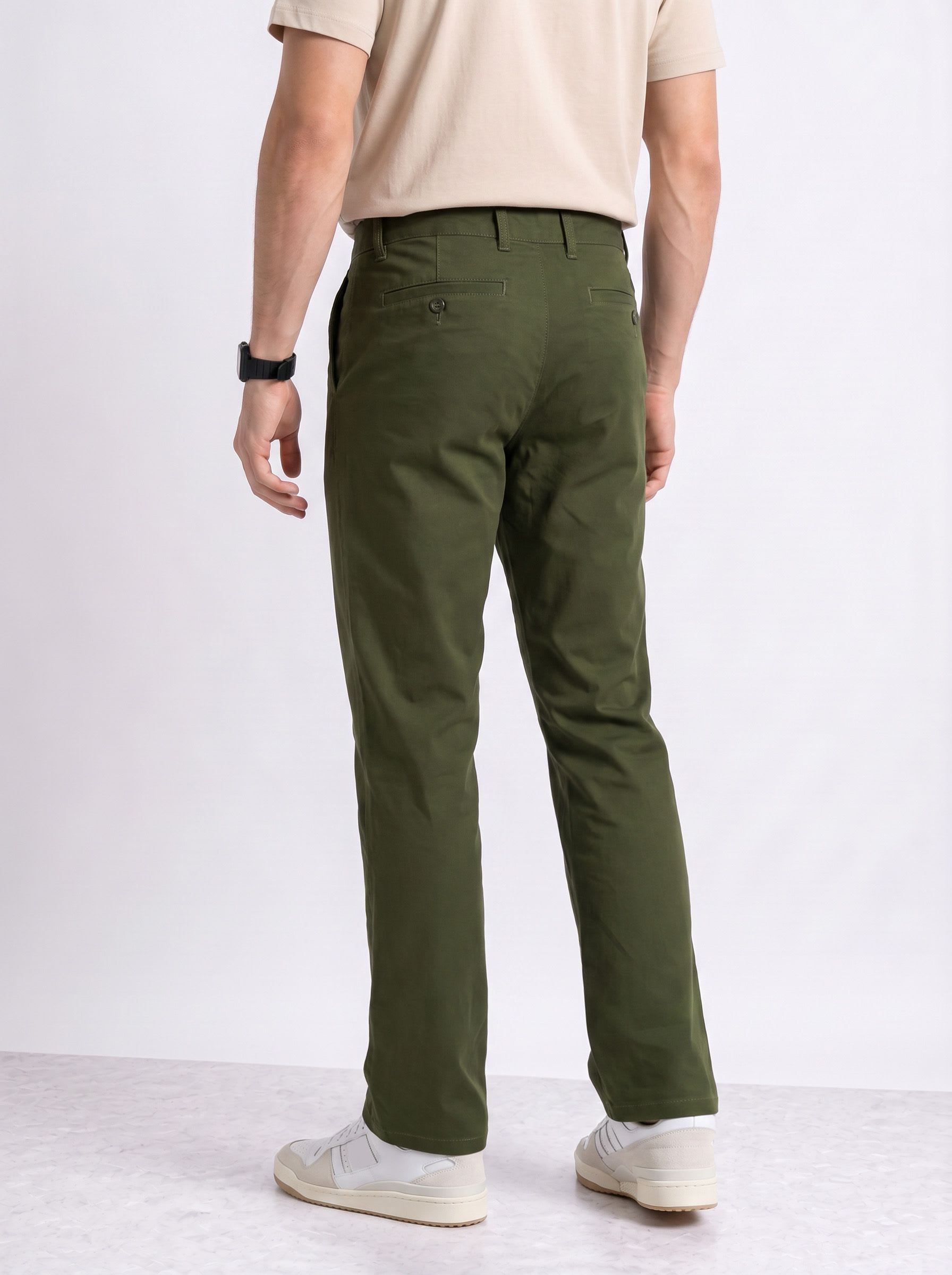 Aeropostale Men Straight Fit Chinos Casual Trouser - back view