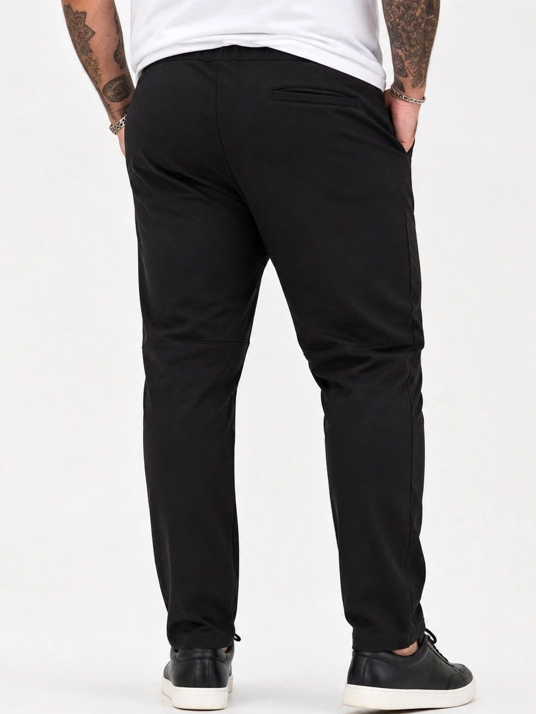 Big Hello - The Plus Life Men Easy Wash No Fly Trousers - left view