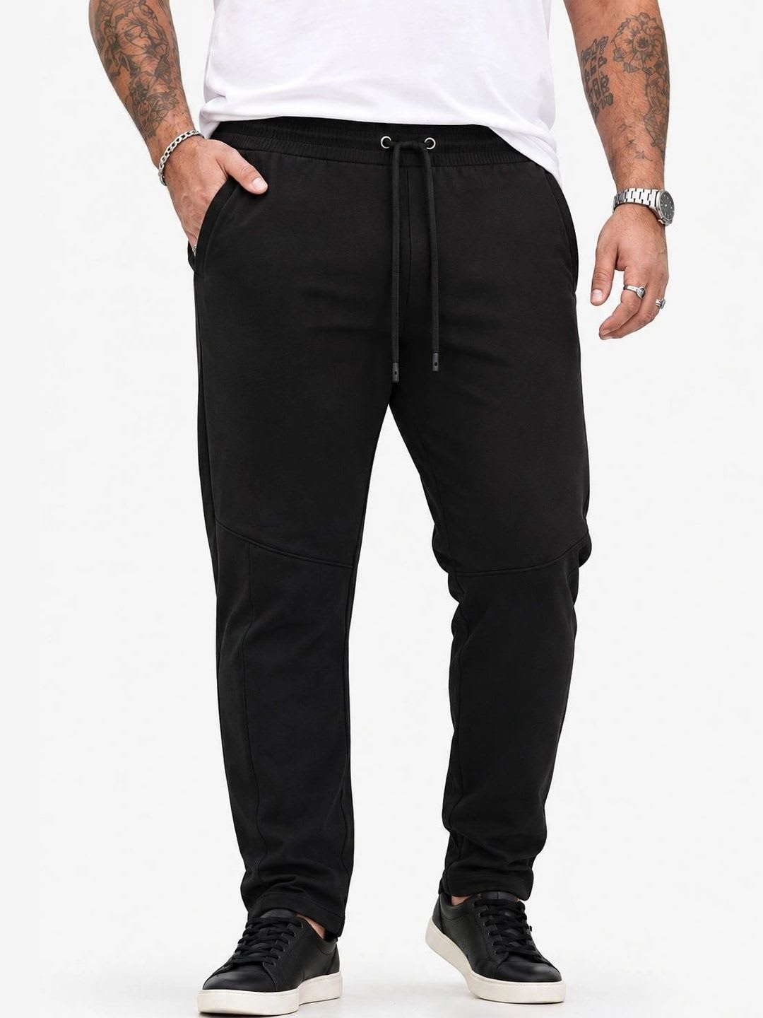 Big Hello - The Plus Life Men Easy Wash No Fly Trousers - right view