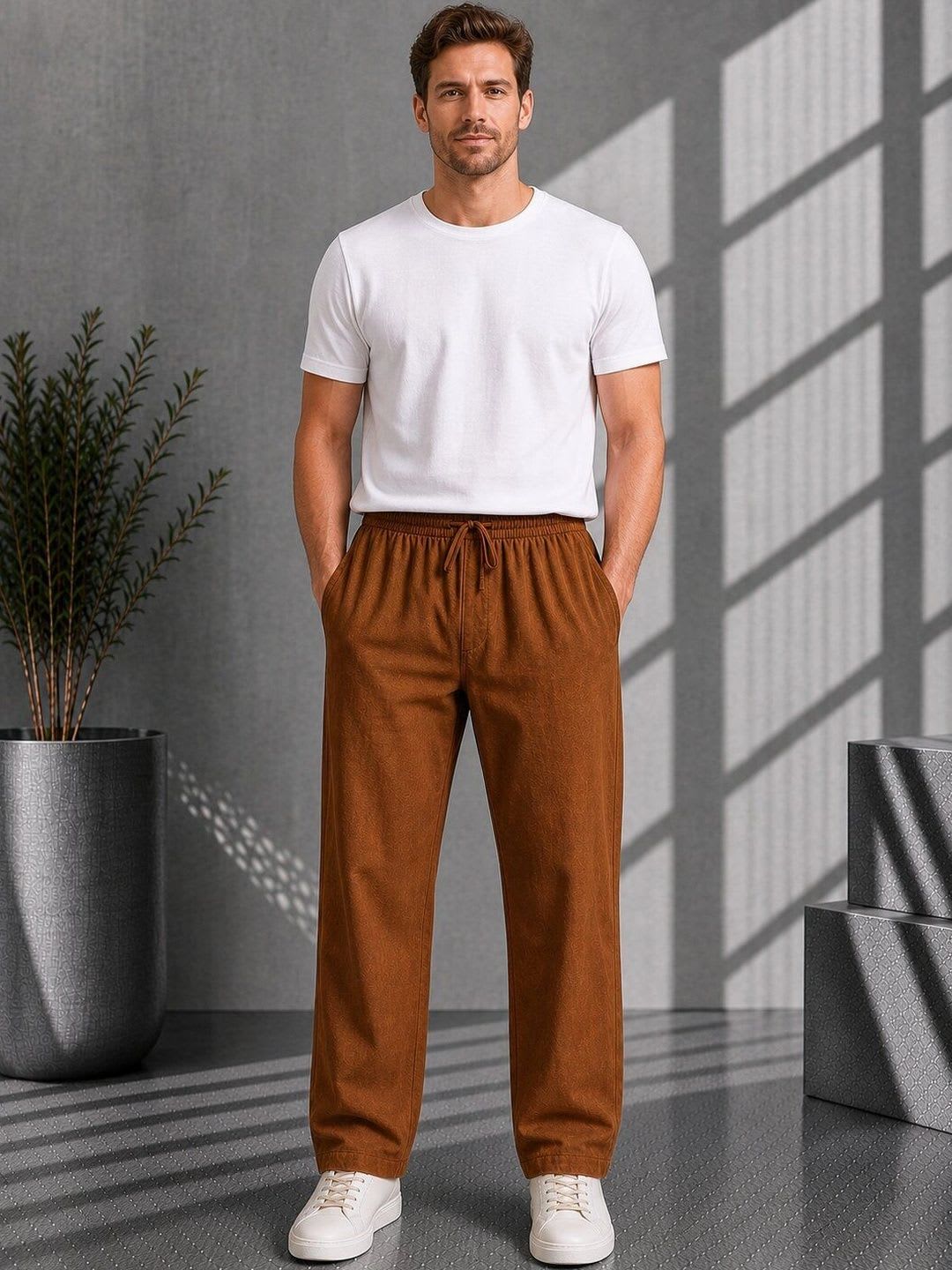 R.Code by The Roadster Life Co. Men Trousers - left view