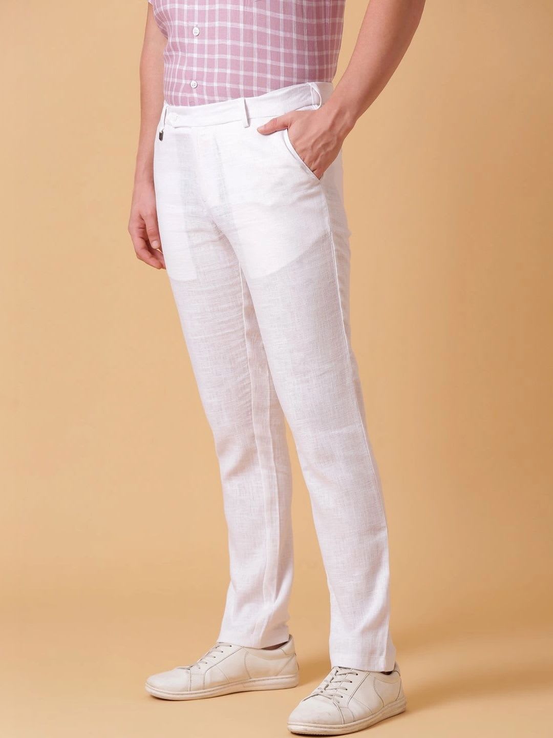Linen Club Men Trousers - back view