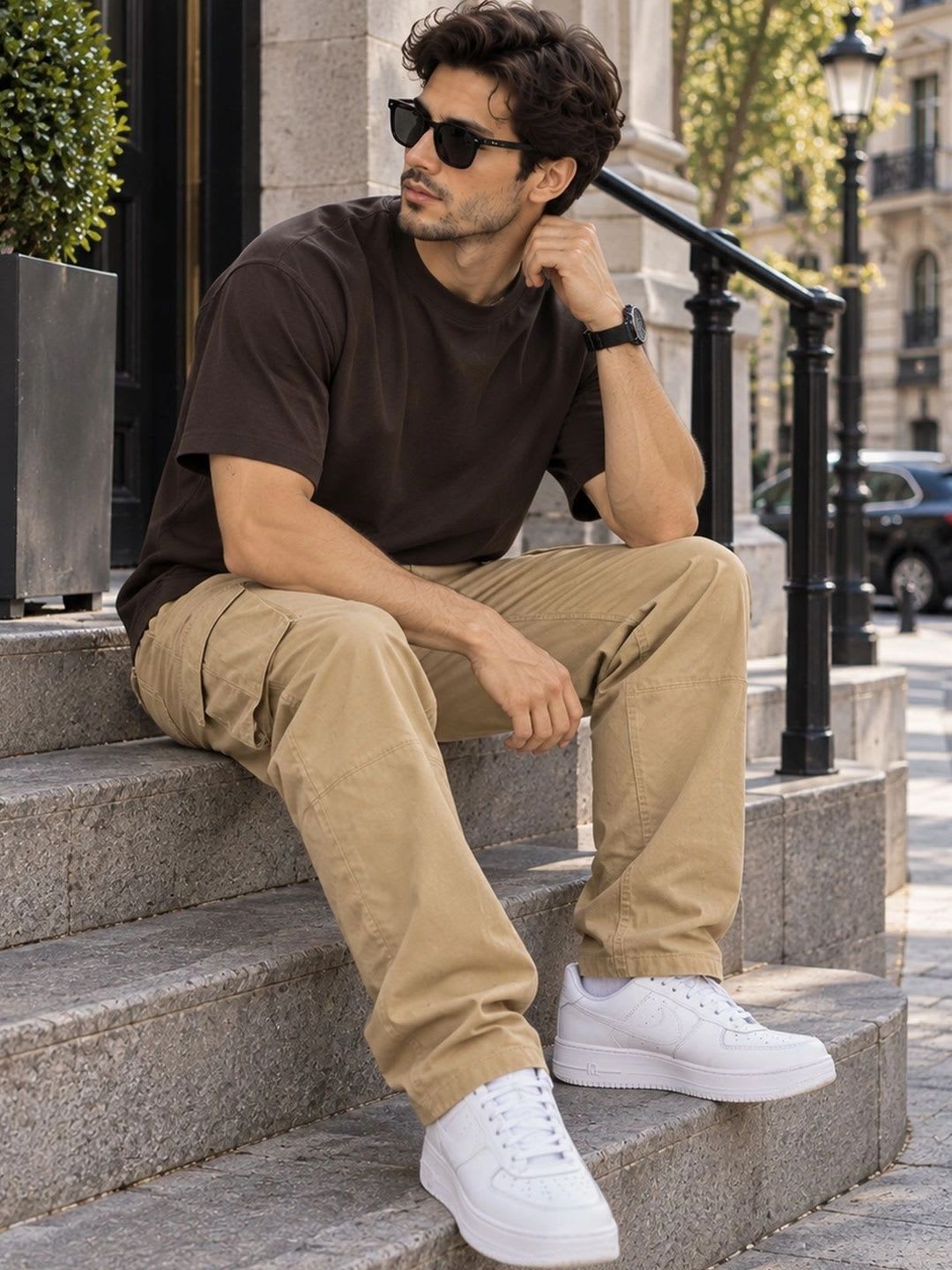 RANGE Men Cargos Trousers - left view