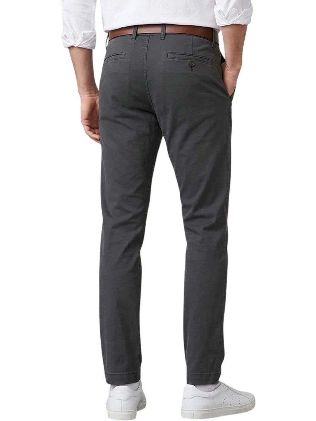 J.Crew Dark Grey Slim Chino Pants - back view