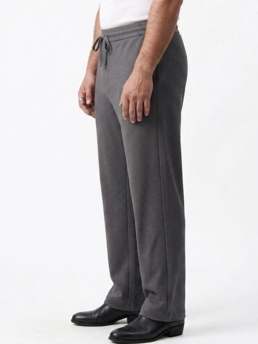 Big Hello - The Plus Life Men Easy Wash Trousers - left view