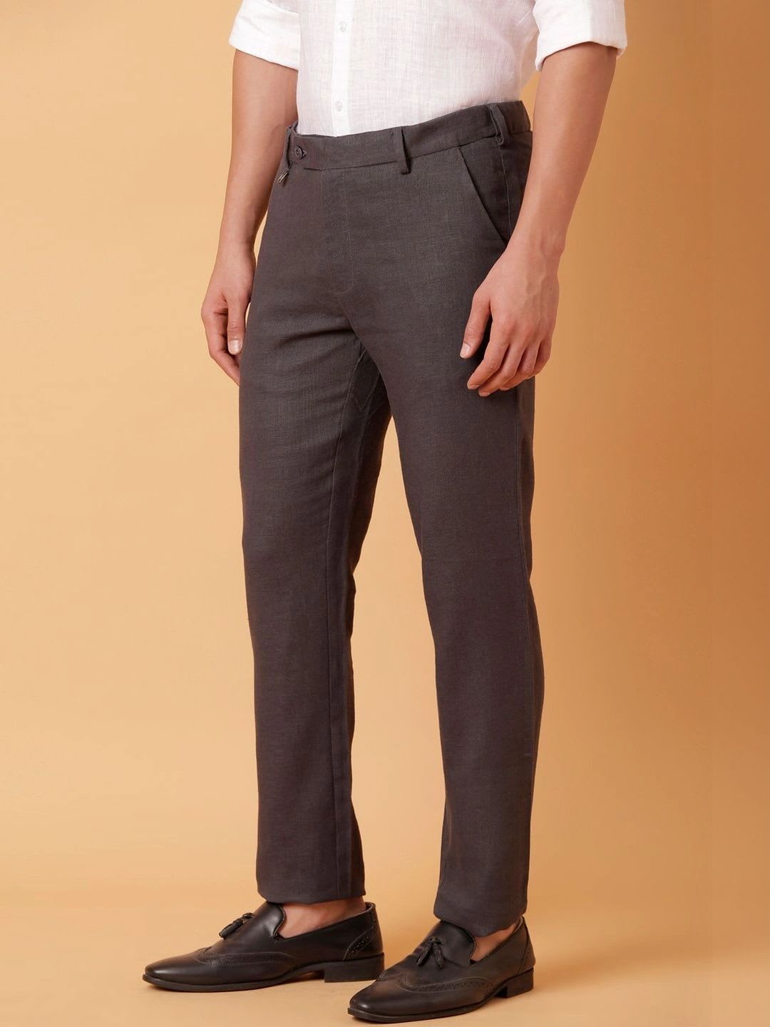 Linen Club Men Trousers - back view