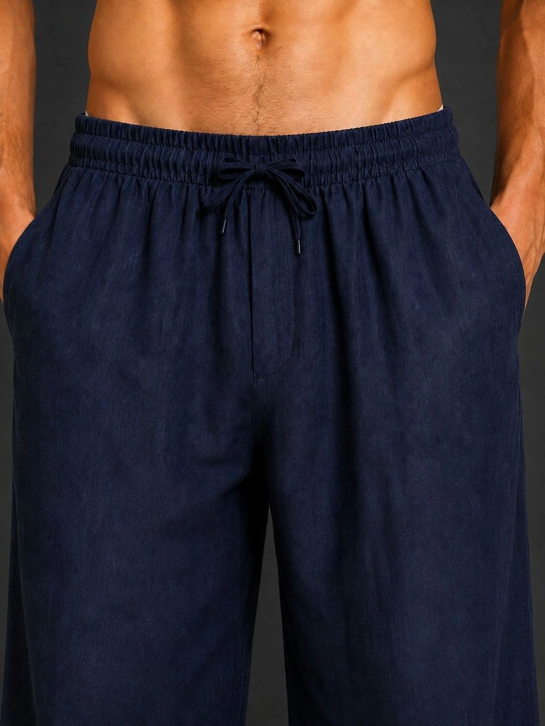 Jompers Men Relaxed Straight Leg Easy Wash Trousers - right view