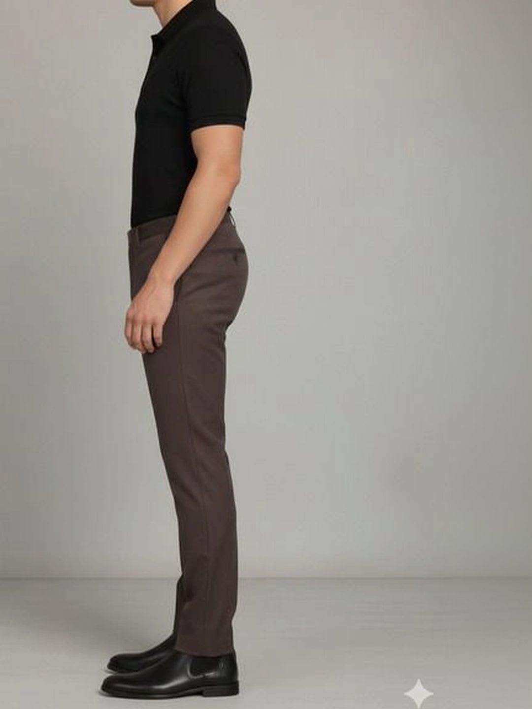 INVICTUS Men Slim Fit Trousers - back view