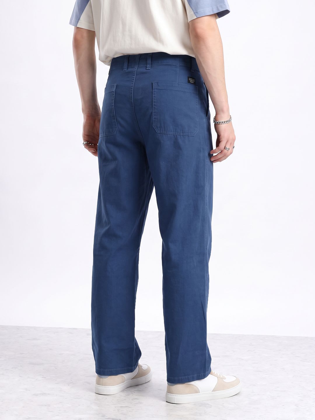 Aeropostale Men Straight Fit Trousers - back view