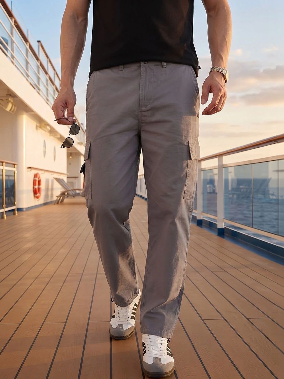 Thomas Scott Men Smart Cargos Trousers - default view