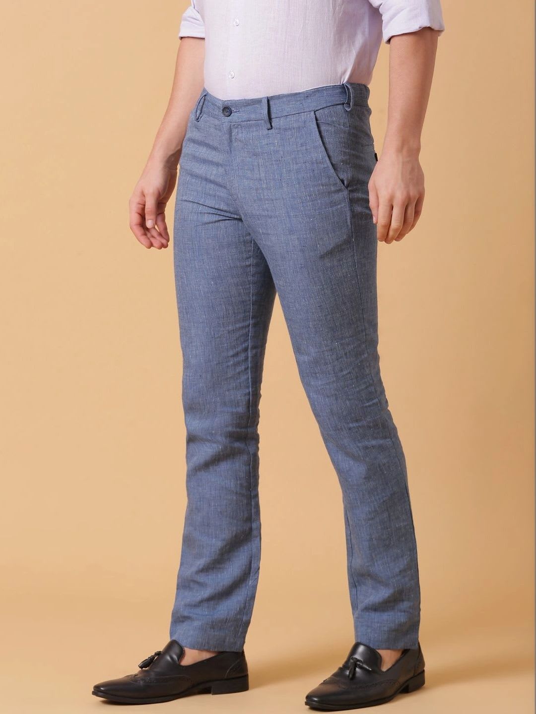 Linen Club Men Trousers - back view
