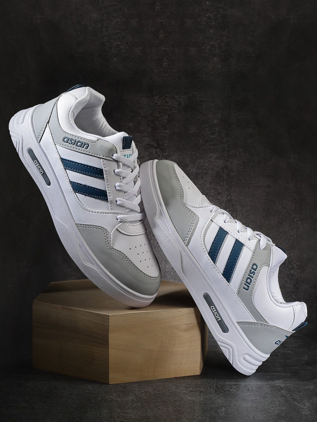 ASIAN Men Colourblocked Memory Foam Insole Sneakers - default view