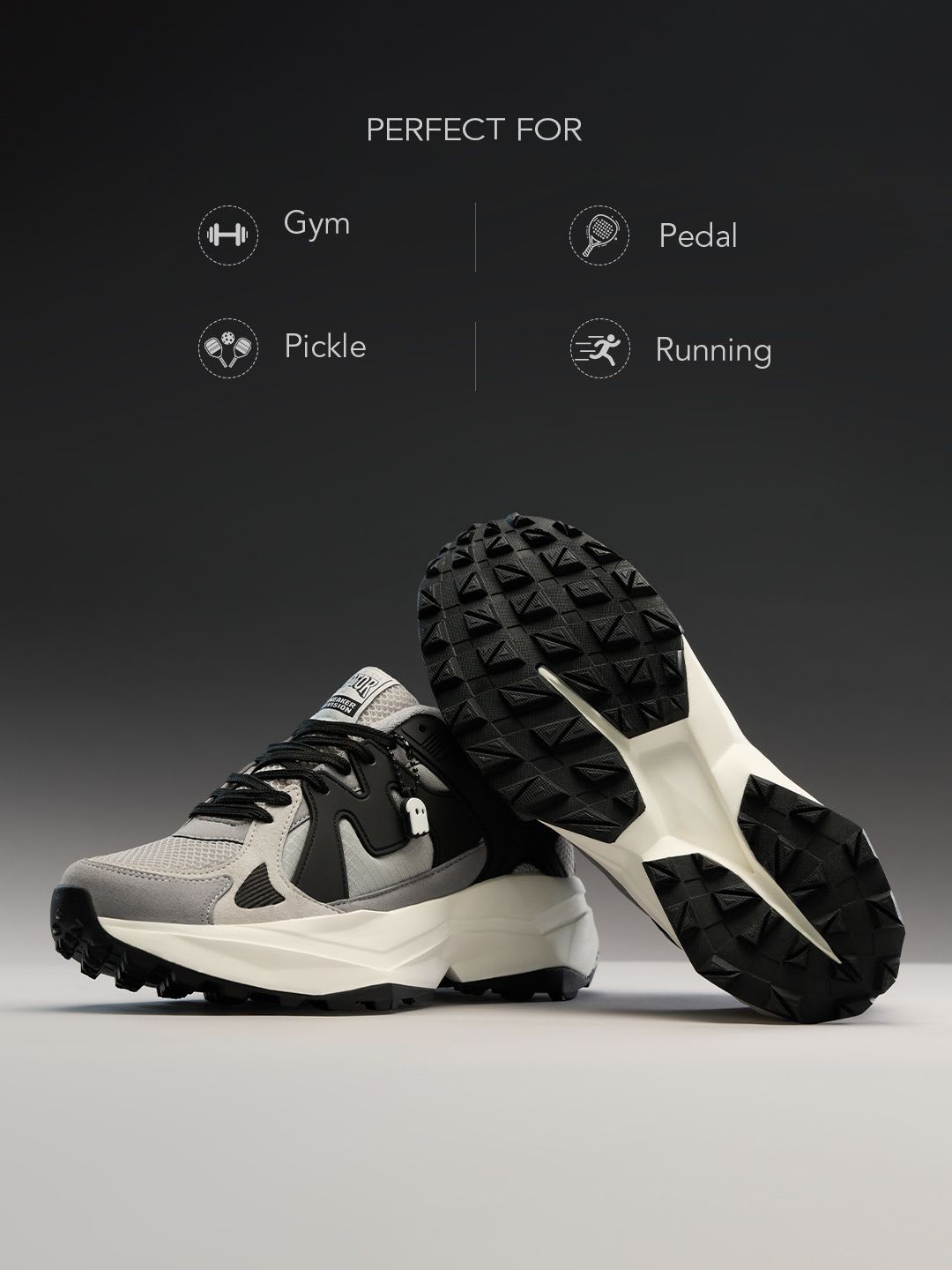 The Souled Store Men Raptors V2 Colourblocked Multi Low Top Sneakers - right view