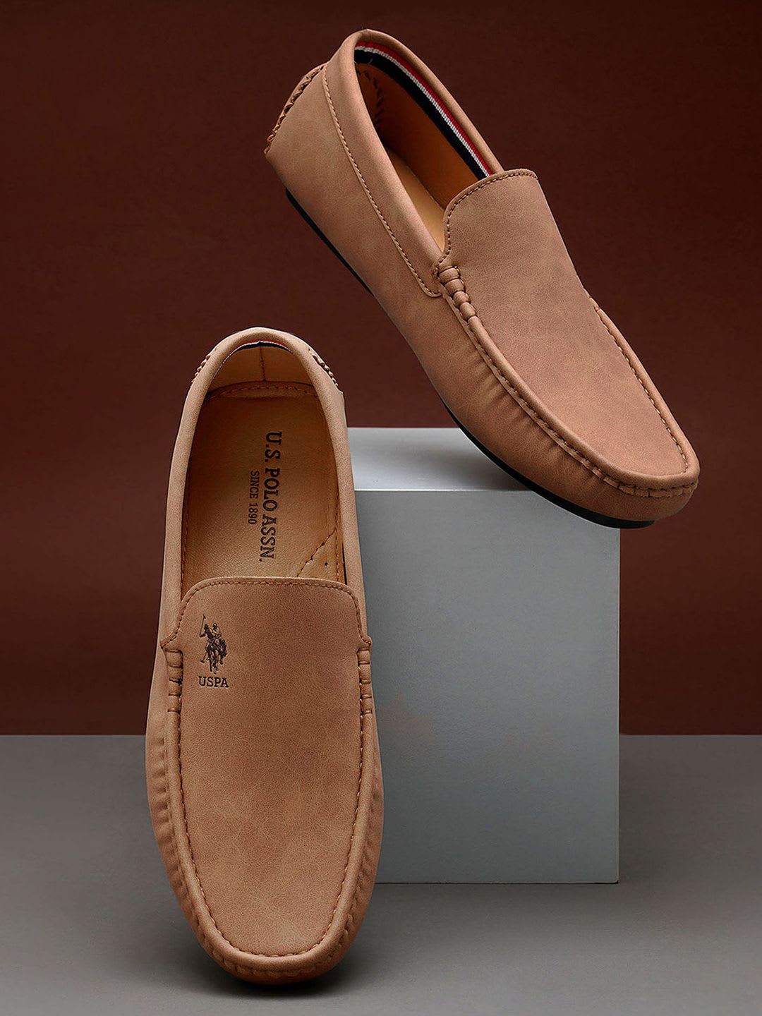 U.S. Polo Assn. Men Signature Tape PU Loafers - default view