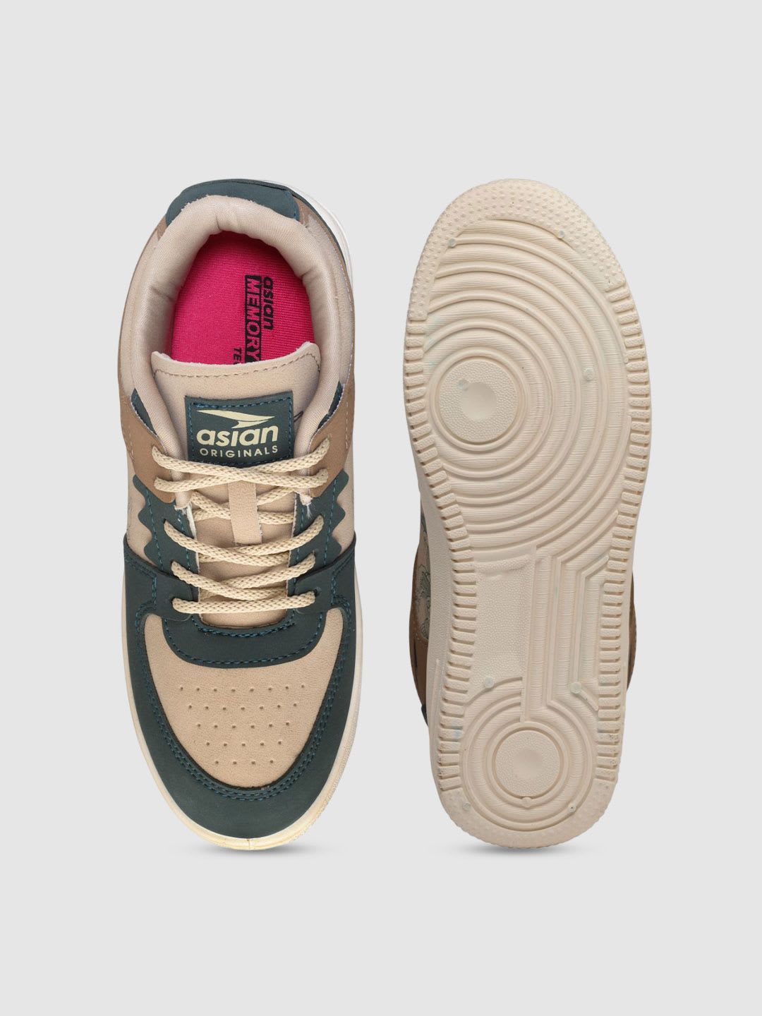 ASIAN Men Colourblocked Round Toe Sneakers - left view