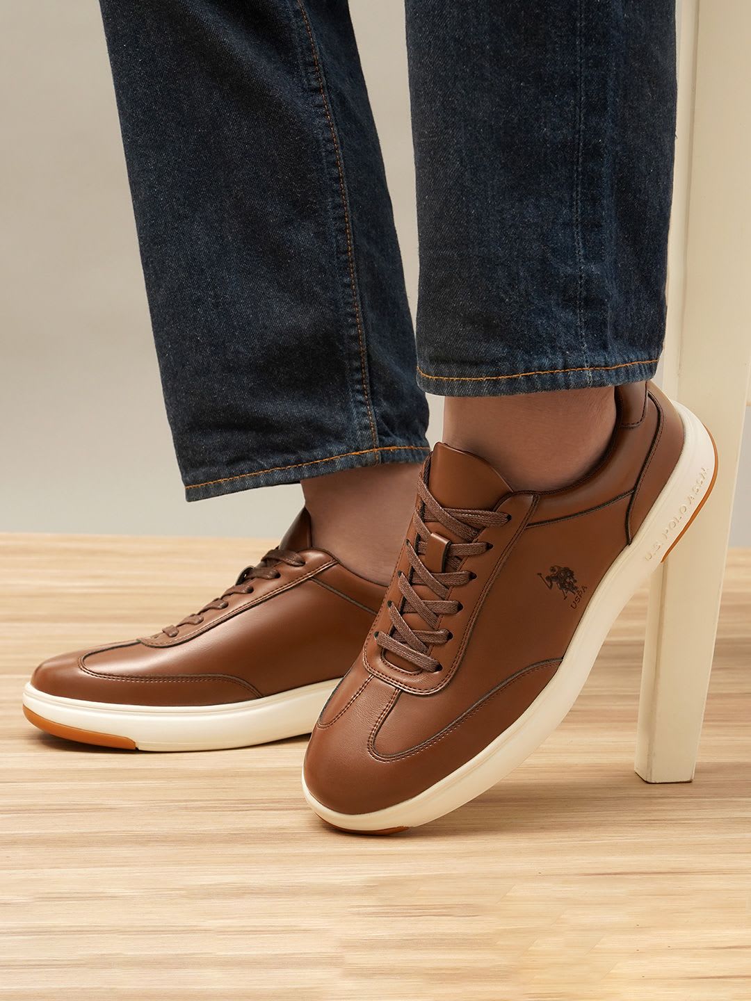 U.S. Polo Assn. Men PU Sneakers - default view