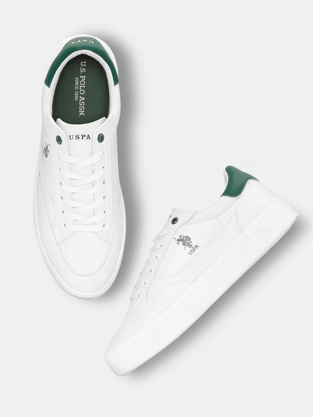 U.S. Polo Assn. Men Colourblocked PU Sneakers - default view