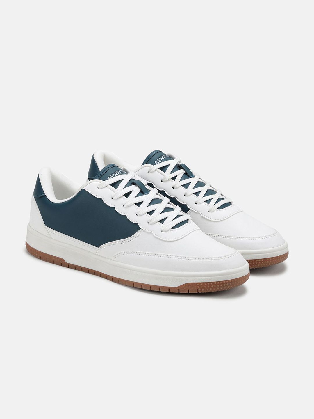 United Colors of Benetton Men Textured PU Sneakers - default view
