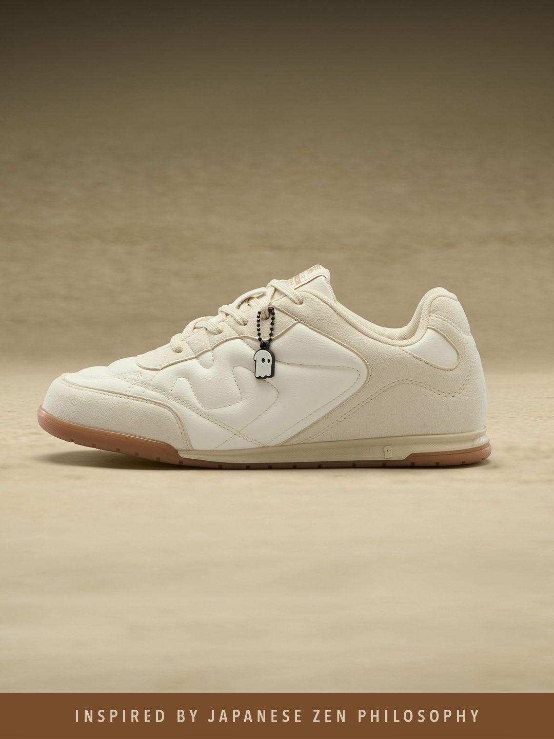 The Souled Store Men Kanso ZE Beige Solid Beige Low Top Sneakers - default view