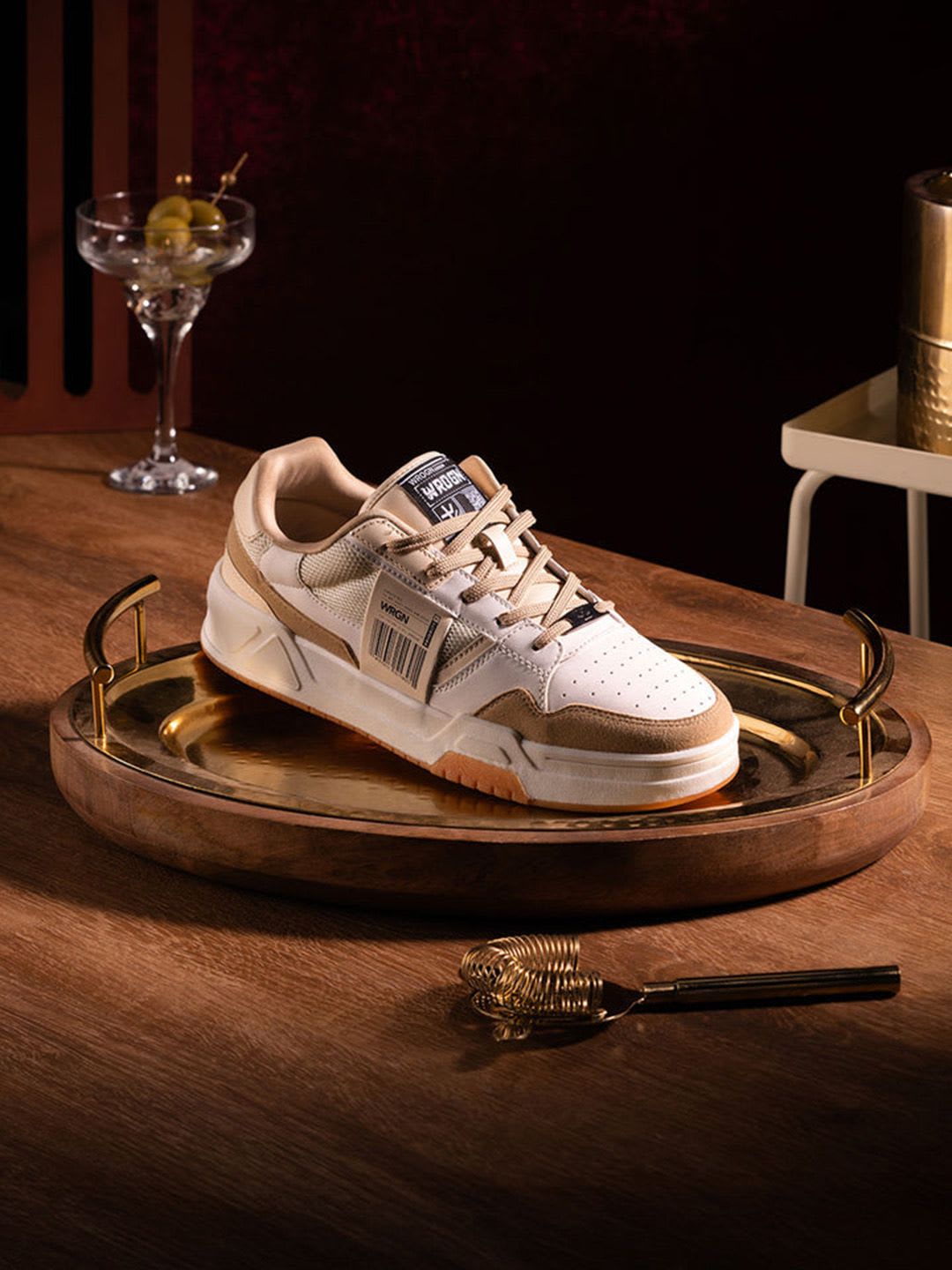 WROGN Men Colourblocked PU Sneakers - default view