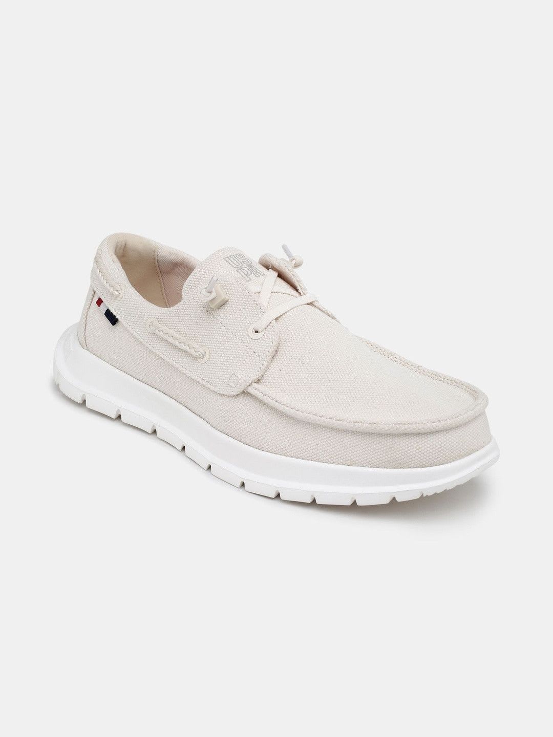 U.S. Polo Assn. Men ASHTON Beige Travel Lite Sneakers - back view