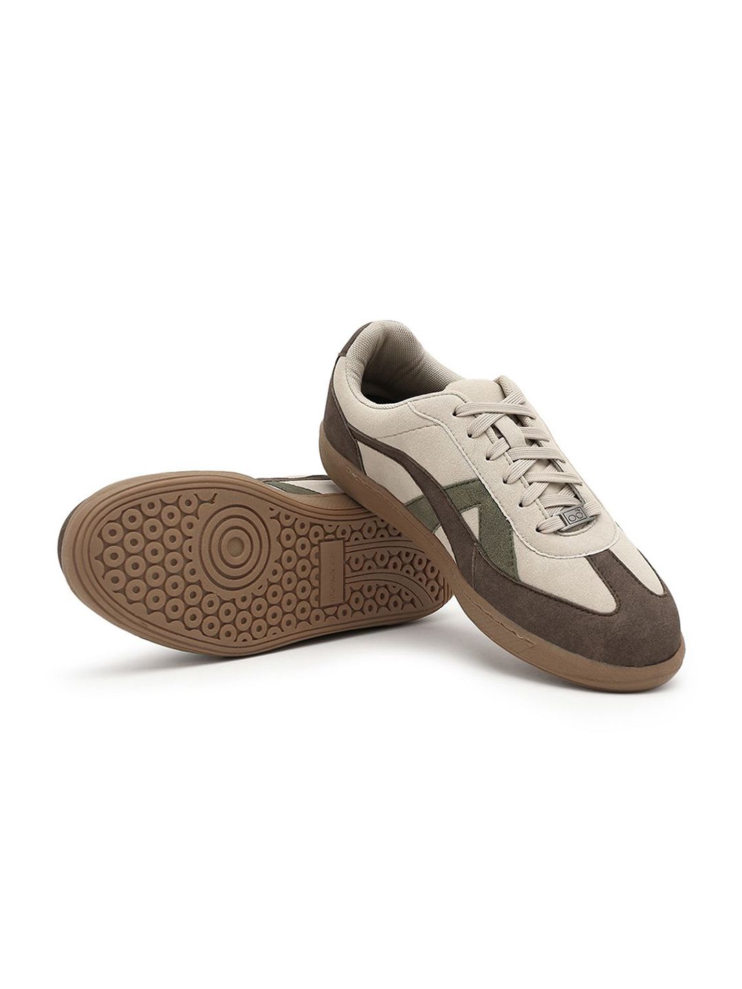 Bewakoof Men Brown Rippers Sienna Color Block Low-Top Sneakers - right view