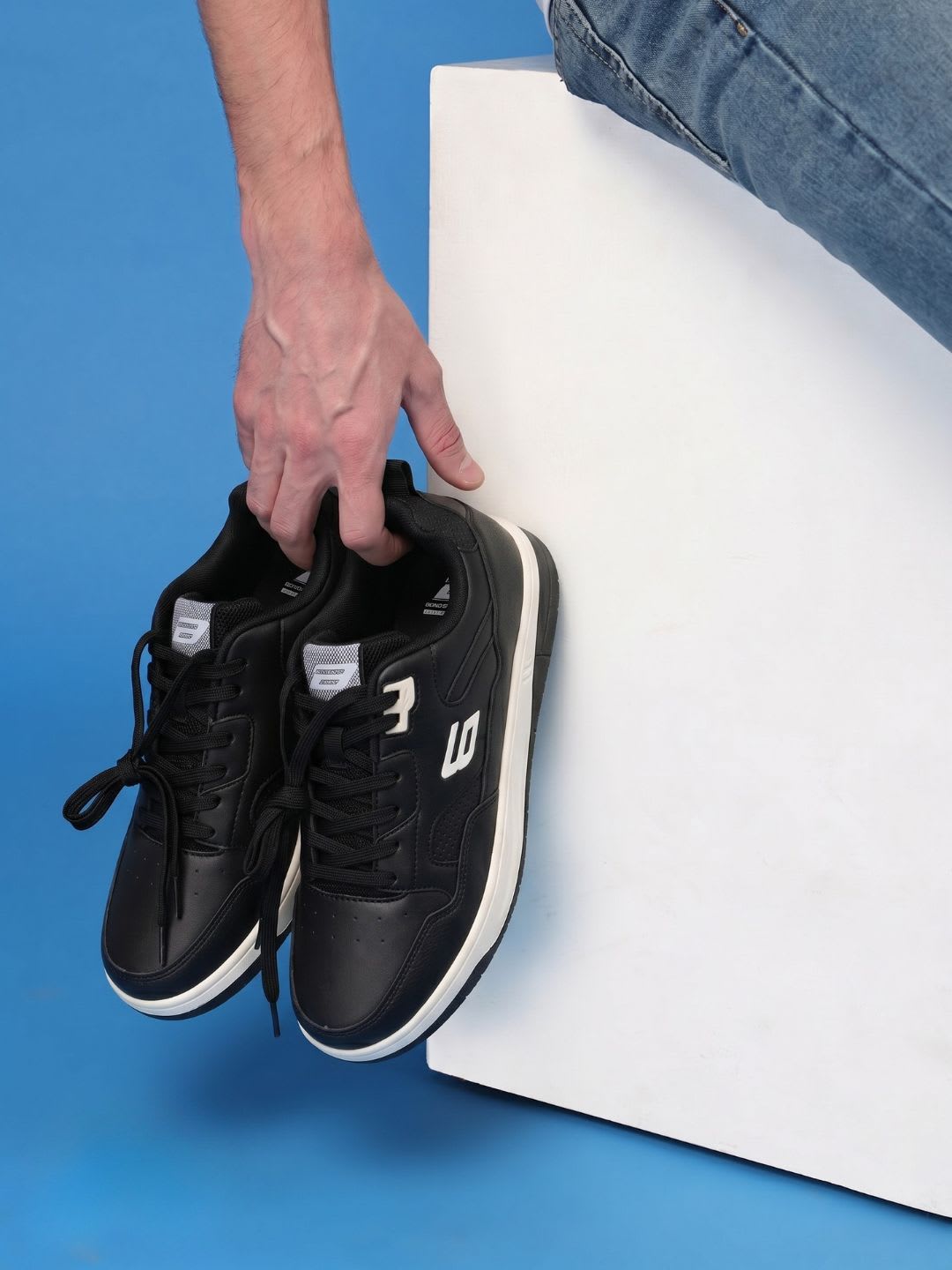 Bond Street By Red Tape Men PU Sneakers - back view