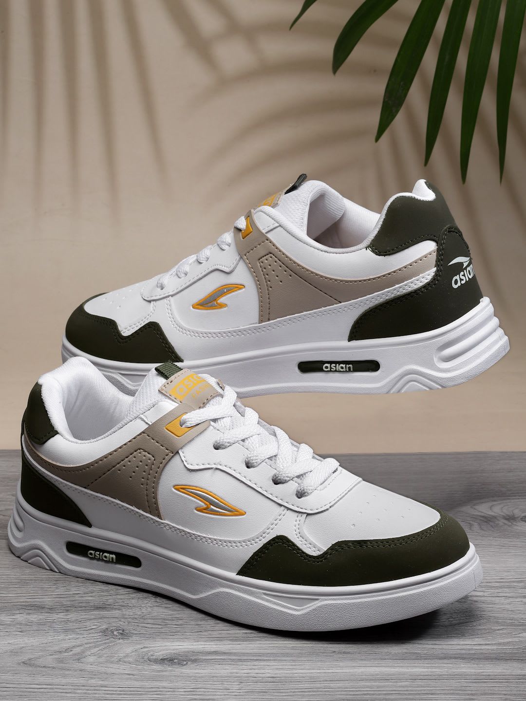 ASIAN Men BOSTON Colourblocked Lace-up Sneakers - default view