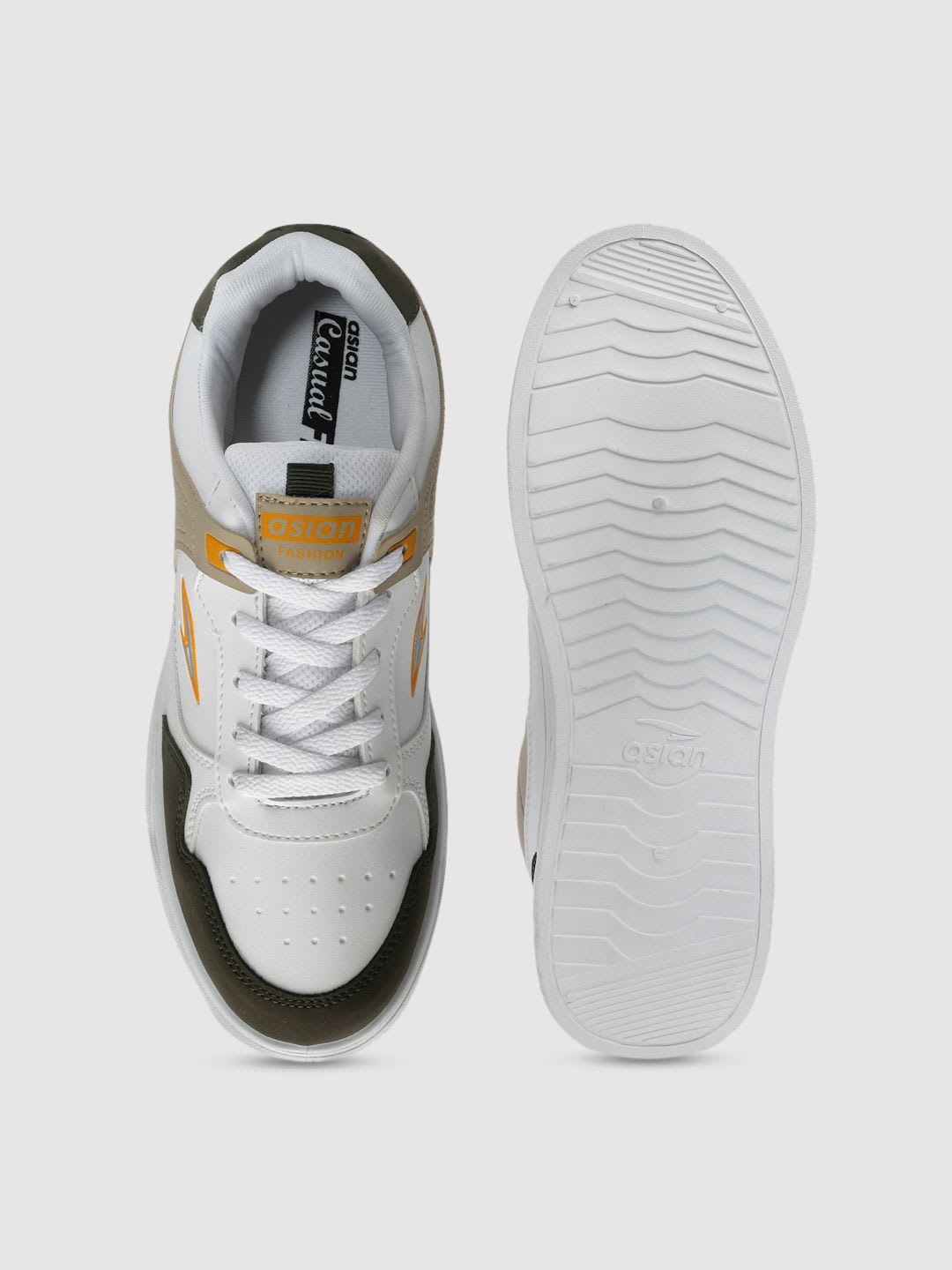 ASIAN Men BOSTON Colourblocked Lace-up Sneakers - left view