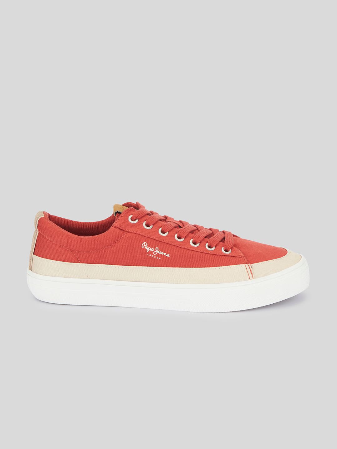 Pepe Jeans Men Solid Orange TPR Sneakers - right view