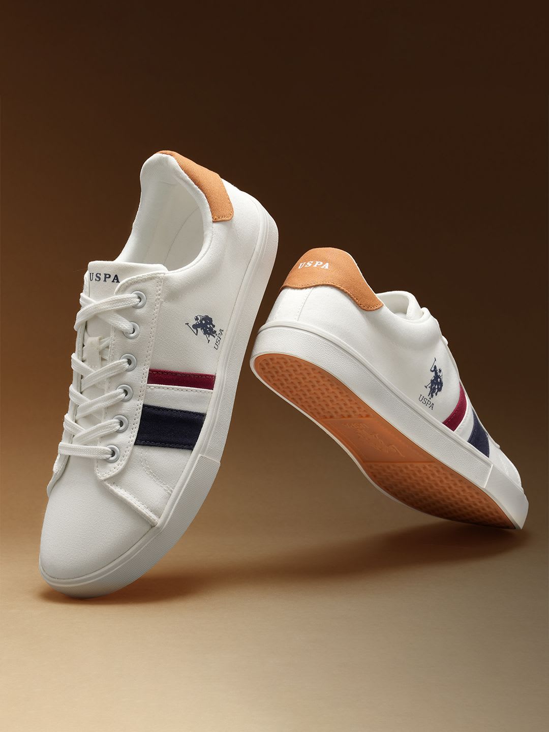 U.S. Polo Assn. Men ABOR 3.0 Off White Classic Canvas Sneakers - default view