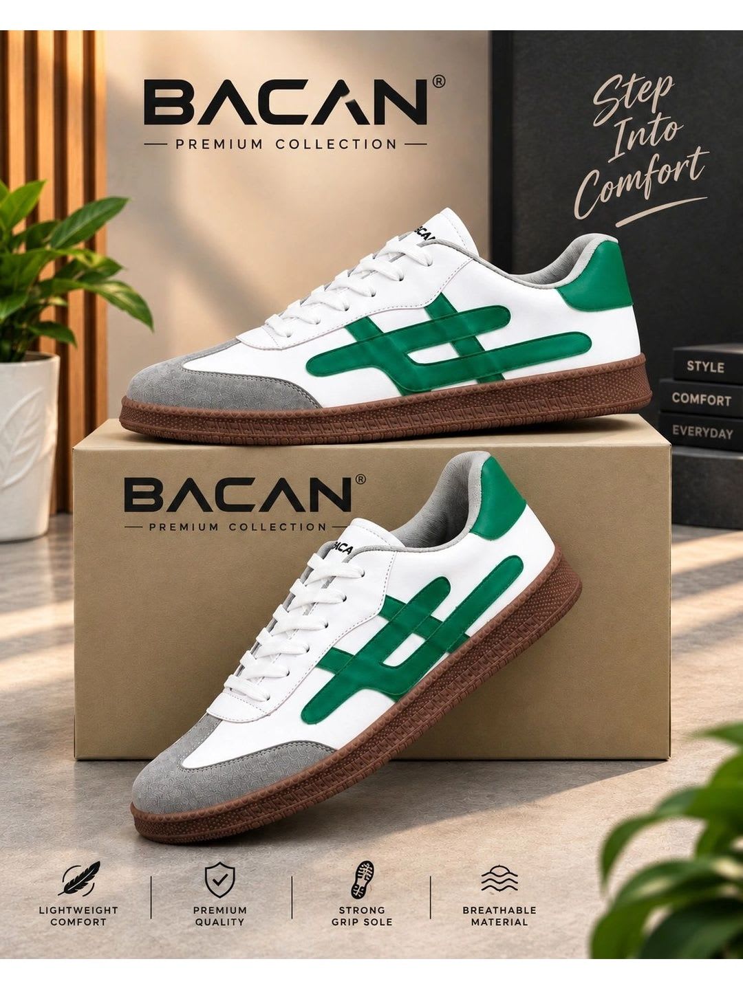 Bacan Men Colourblocked Sneakers - default view