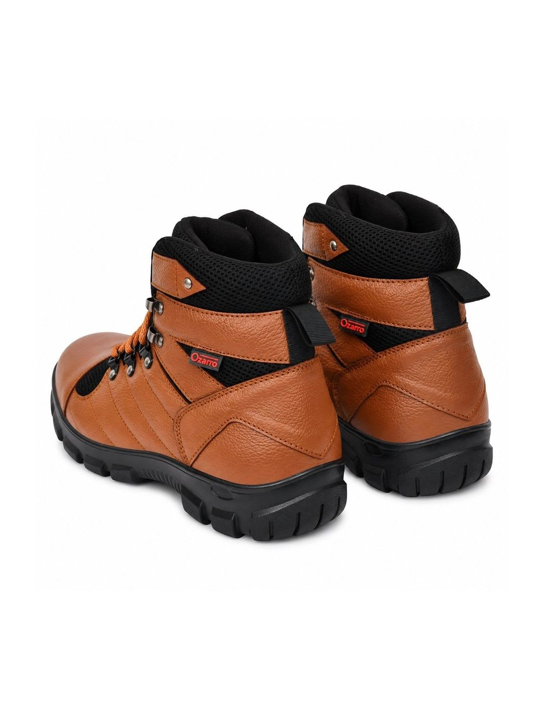 Ozarro Men Leather High-Top Trekking Shoes - right view