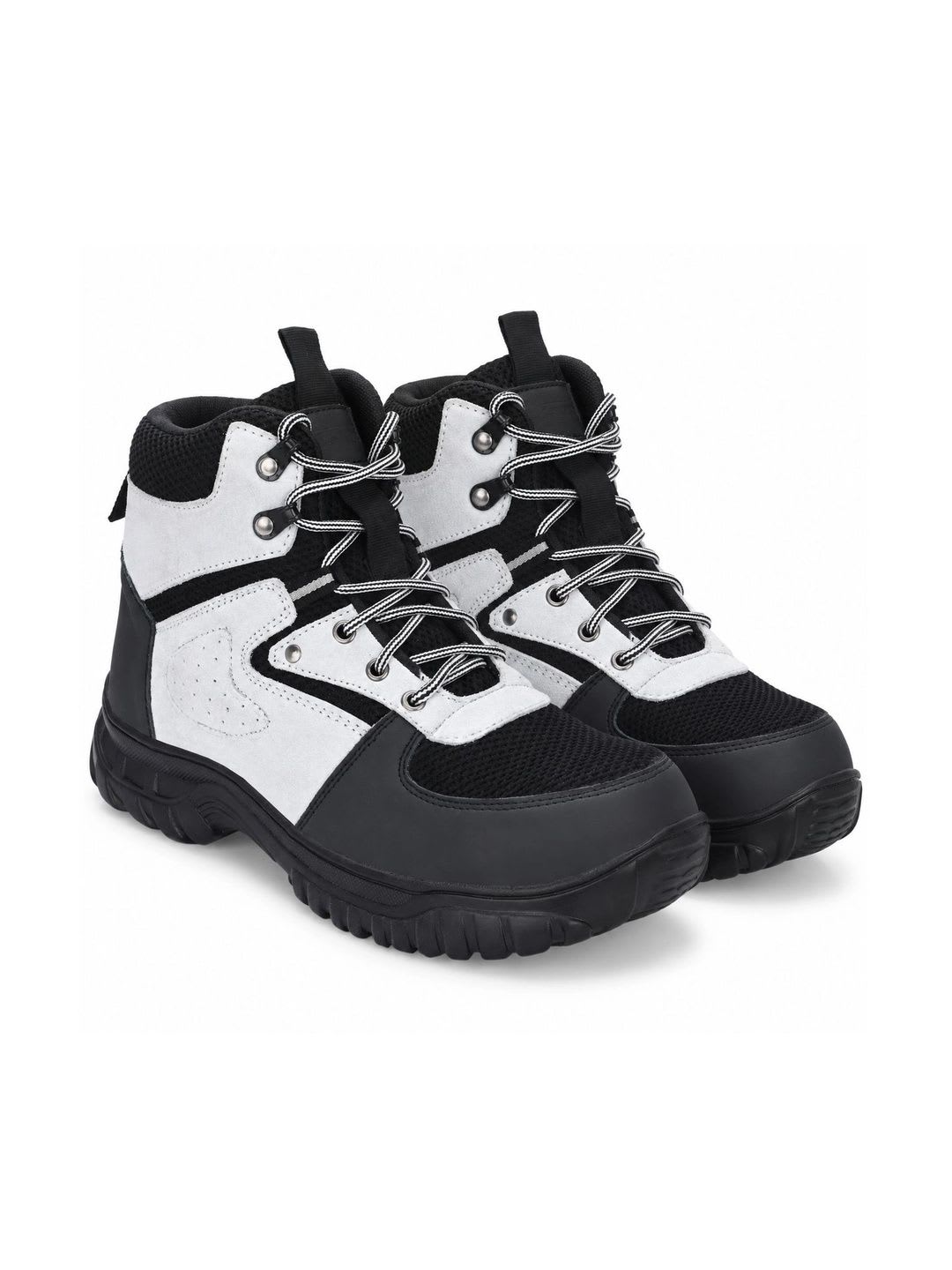 Ozarro Men Colourblocked Suede High-Top Trekking Shoes - default view