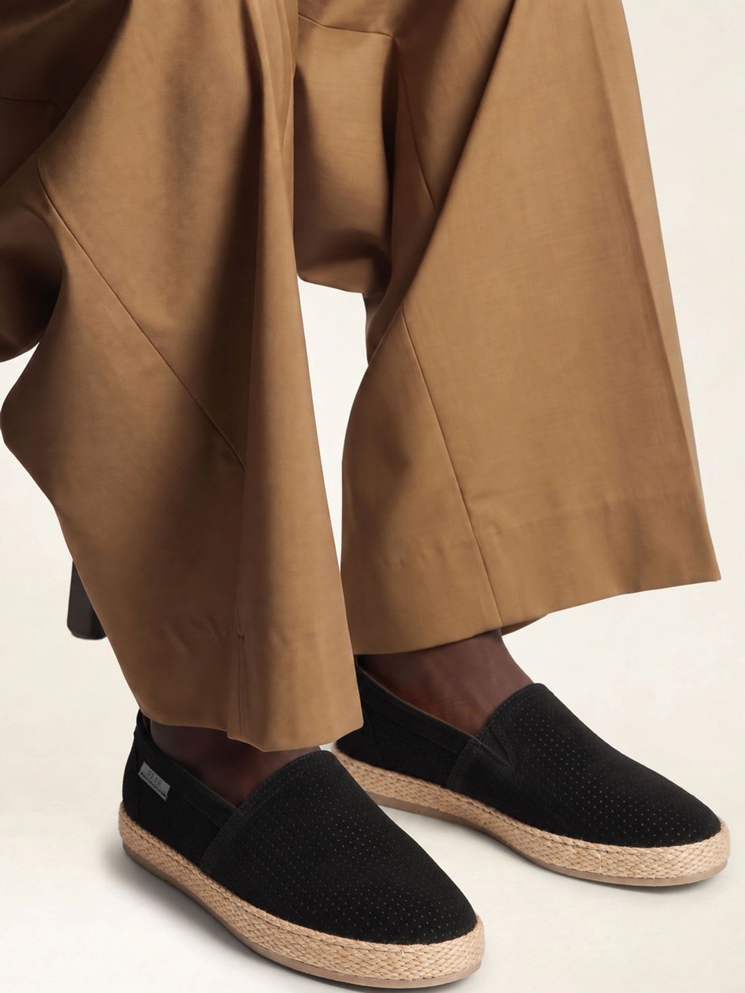 THE BEAR HOUSE Men Perforations Suede Espadrilles - default view