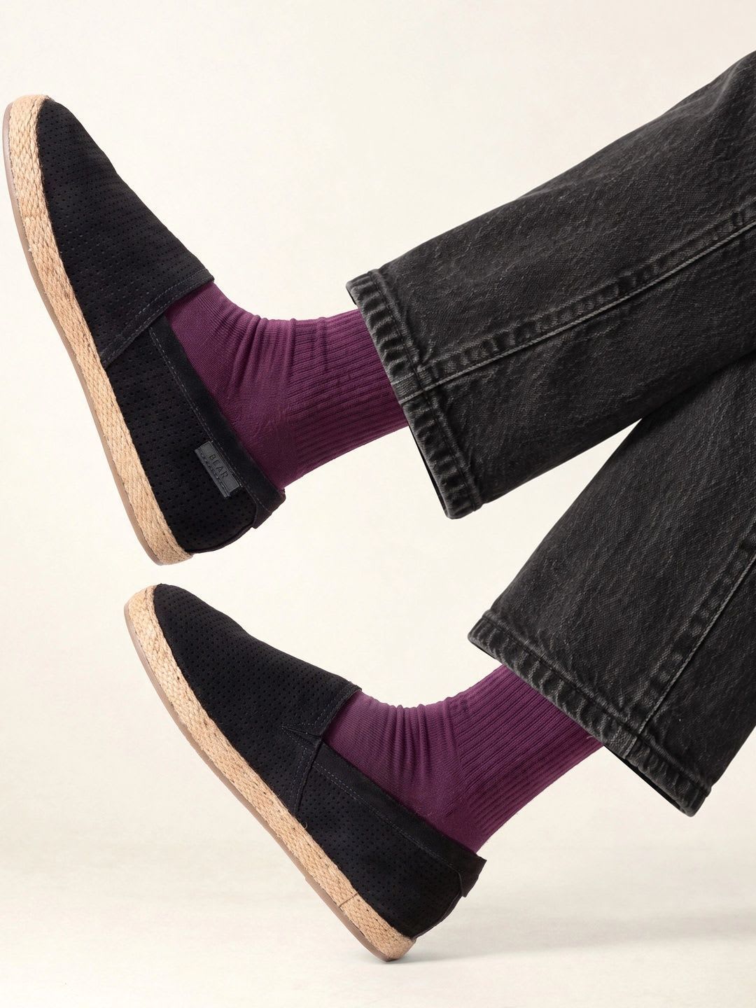THE BEAR HOUSE Men Perforations Suede Espadrilles - default view