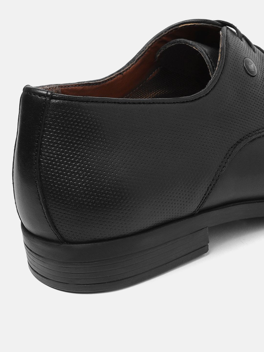 Louis Philippe Men Premium Leather Breathable Anti Slip with Heel Formal Derby Shoes - right view